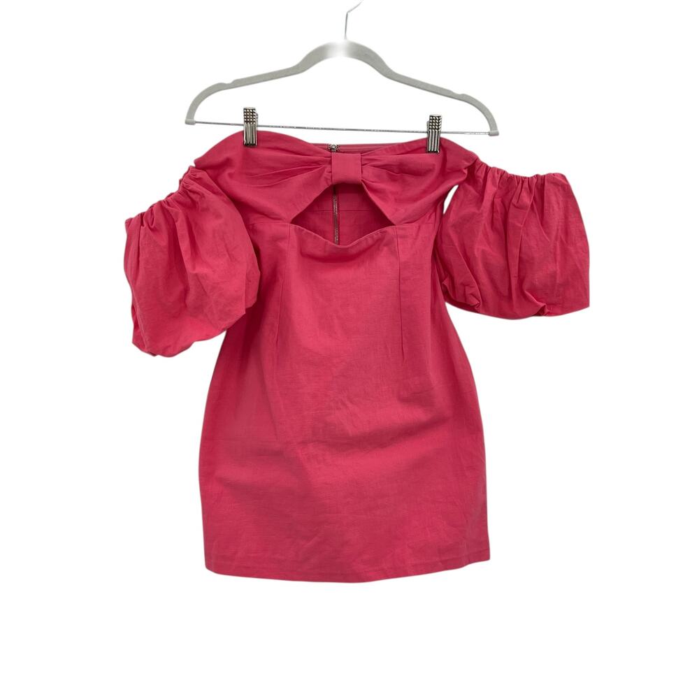 Runaway the Label The Ximena Dress Off the Shoulder Coral Pink Size Small / US 4 - Picture 2 of 12